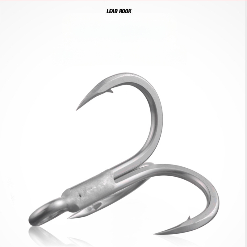 BKK jūras zvejai āķis, modeļa 6071-4X-HG, ar trim āķiem, četrkārtīgs stiprinājums, pretkorozijas materiāls