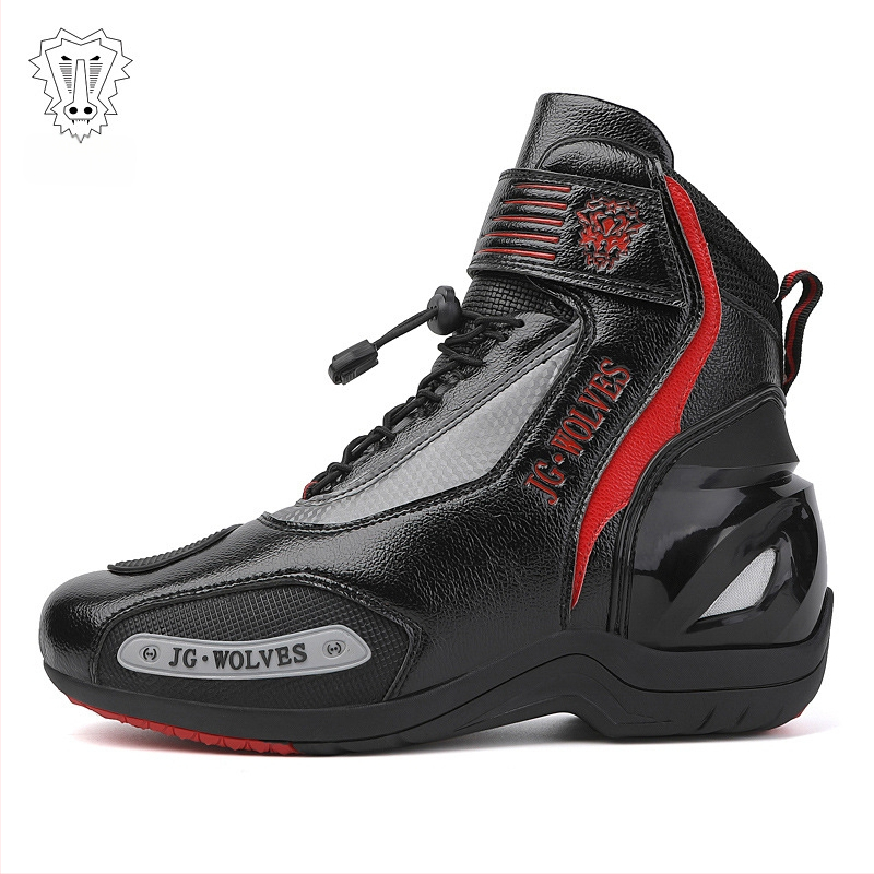 Īstas ādas motobraucēja kurpes, universālas, ūdensizturīgas, pretslīdēšana, nolietojuma izturīgas, triecienabsorbcija, perforācijas izturība