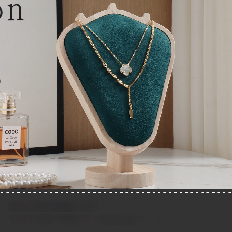 Daugiafunkcinis papuošalų ekspozicijos laikiklis, su nepluošto audiniu, stalinis montavimas