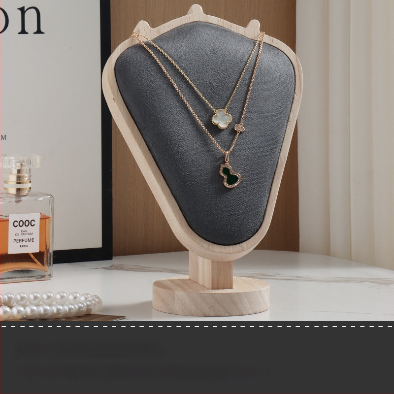 Daugiafunkcinis papuošalų ekspozicijos laikiklis, su nepluošto audiniu, stalinis montavimas