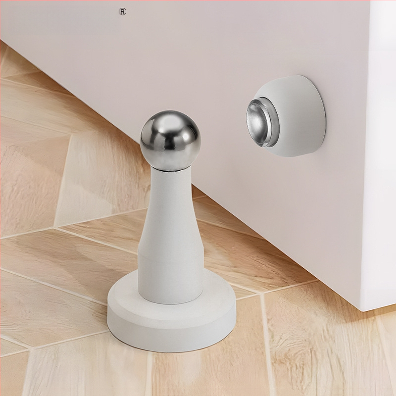 Yi Jia MX-109 Дверен стопер, цинкова сплав, електроплатирана повърхност, стенен монтаж, ръчно управление, модерен минималистичен стил