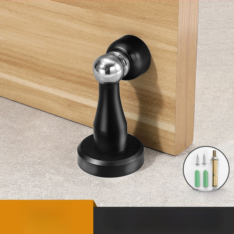 Yi Jia MX-109 Дверен стопер, цинкова сплав, електроплатирана повърхност, стенен монтаж, ръчно управление, модерен минималистичен стил