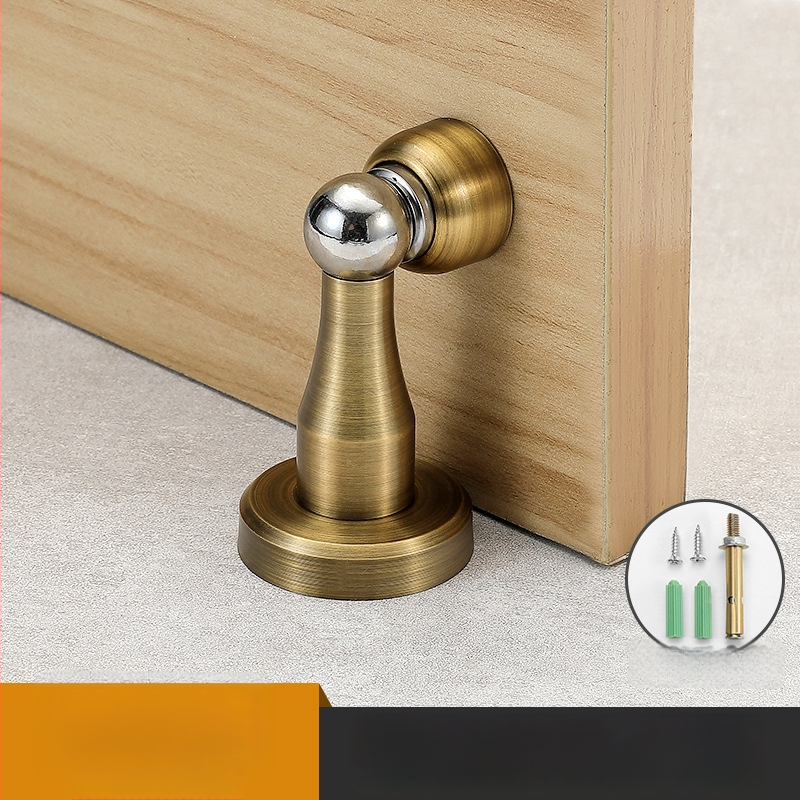 Yi Jia MX-109 Дверен стопер, цинкова сплав, електроплатирана повърхност, стенен монтаж, ръчно управление, модерен минималистичен стил