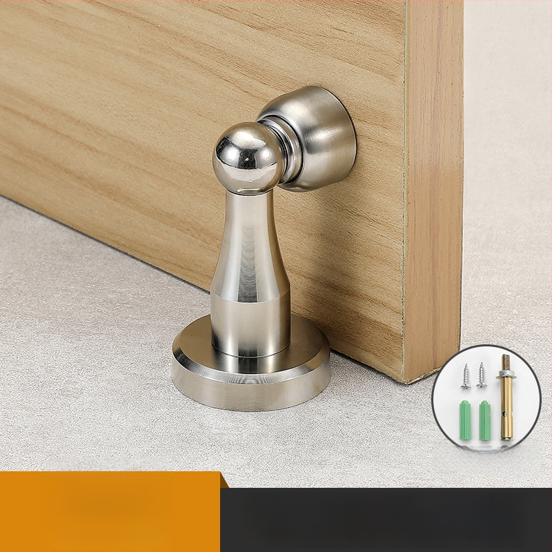 Yi Jia MX-109 Дверен стопер, цинкова сплав, електроплатирана повърхност, стенен монтаж, ръчно управление, модерен минималистичен стил