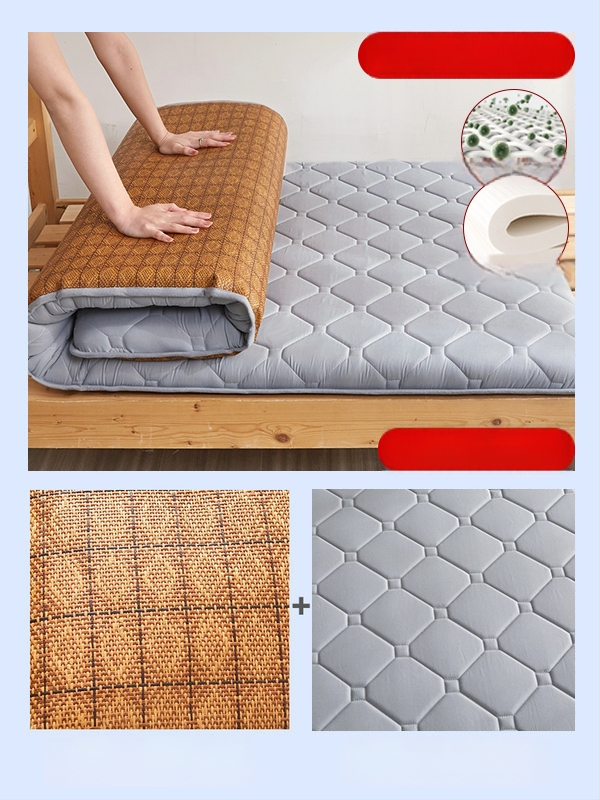 Lateksa matrac un tatami sūknīgs mats studentu kopmītnēs – svītraini, austs, reaktīvā krāsošana, materiāls: zīda