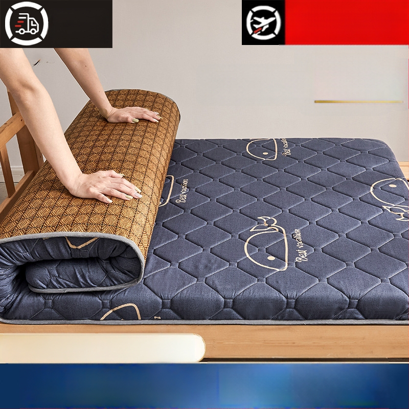 Lateksa matrac un tatami sūknīgs mats studentu kopmītnēs – svītraini, austs, reaktīvā krāsošana, materiāls: zīda