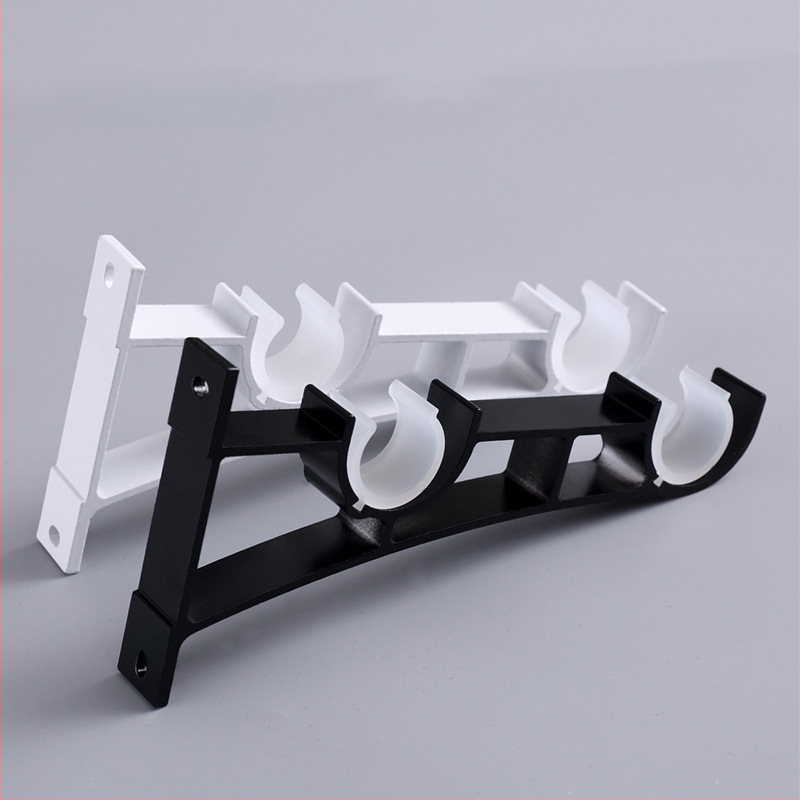 Romas stieņa stiprinājums aizkariem, alumīnija sakausējums, mūsdienīgs minimalistisks stils, modelis 5147, zīmols Jiadong