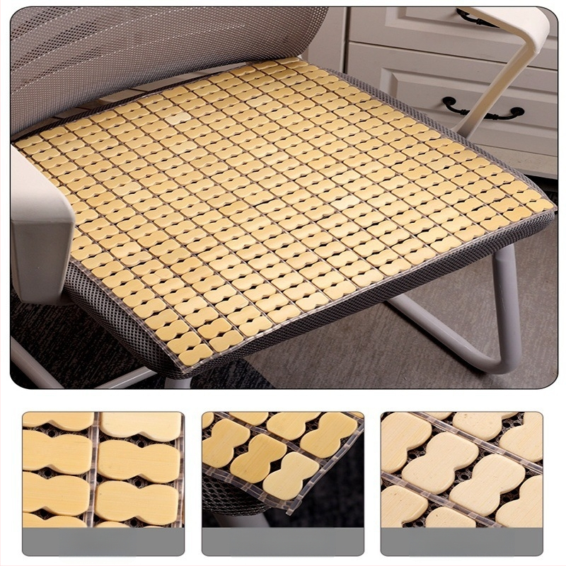 U veida bambusa sēdekļa spilvens ar lateksa pildījumu, birojam un viesistabai, Raksts: Solid, Houndstooth