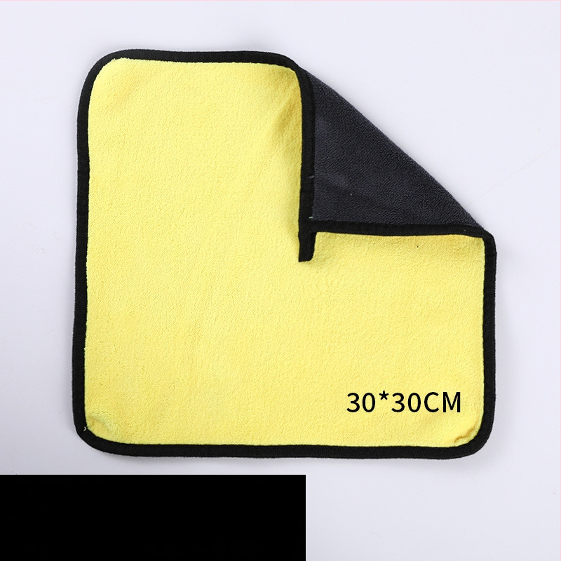 Korall plüss négyzet alakú törölköző, többfunkciós törlőkendő, 400–600 g, szegélyezett, logó nyomtatás elérhető