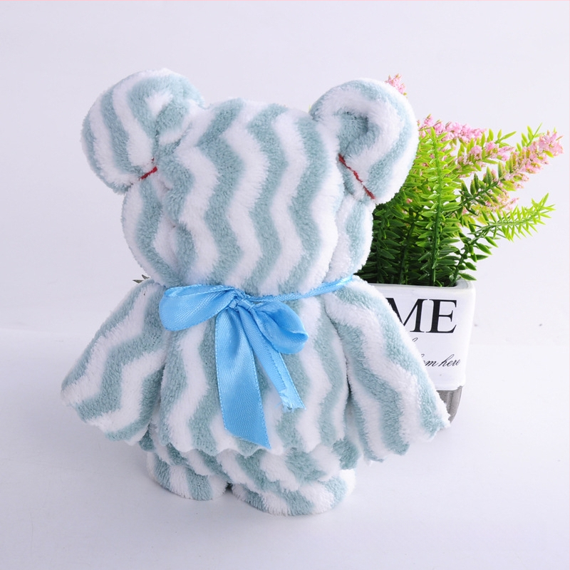 Dāvanu kastē ar mazmeitiņa formas dvieli – korāla fleece, apmēram 65 g, 32s combed yarn, ar logotipa pielāgošana, privāta zīme pieejama