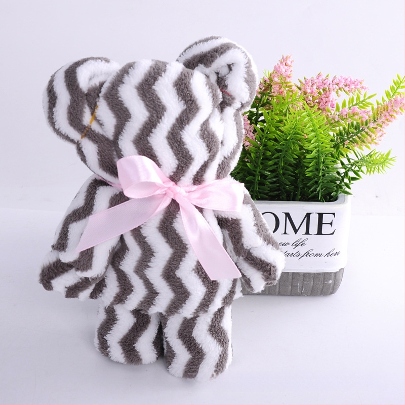 Dāvanu kastē ar mazmeitiņa formas dvieli – korāla fleece, apmēram 65 g, 32s combed yarn, ar logotipa pielāgošana, privāta zīme pieejama