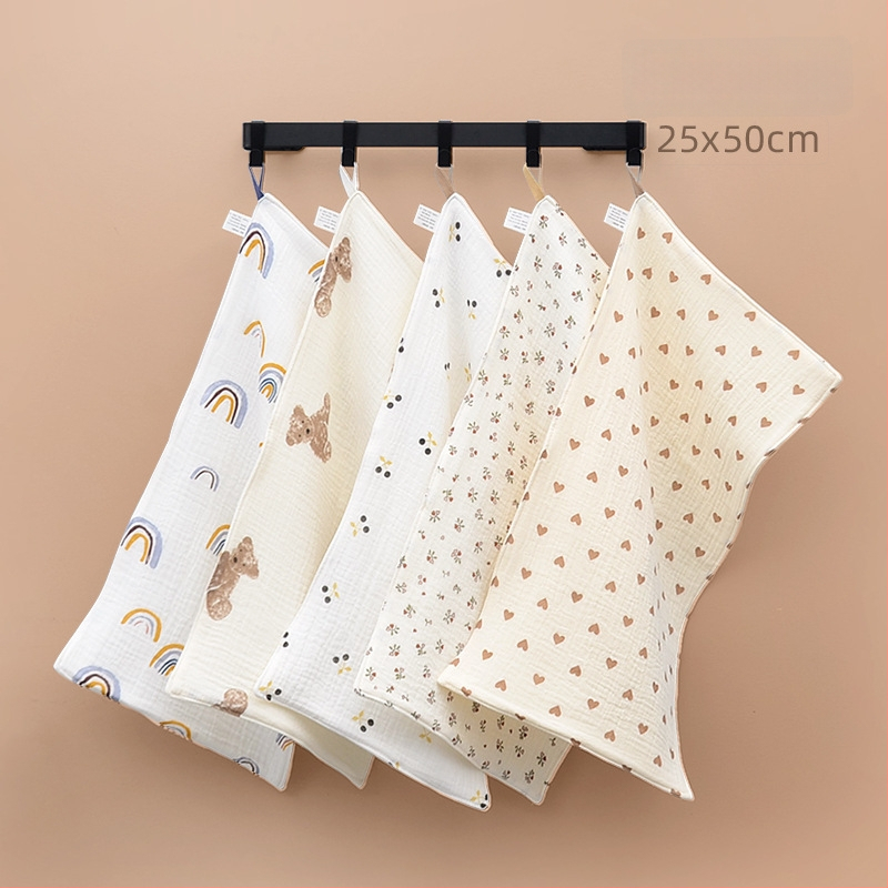 Gyerekeknek pamut arcmosó kendő fürdetéshez, akasztóval, 50–80 g, 40 szál, nyomtatási folyamat