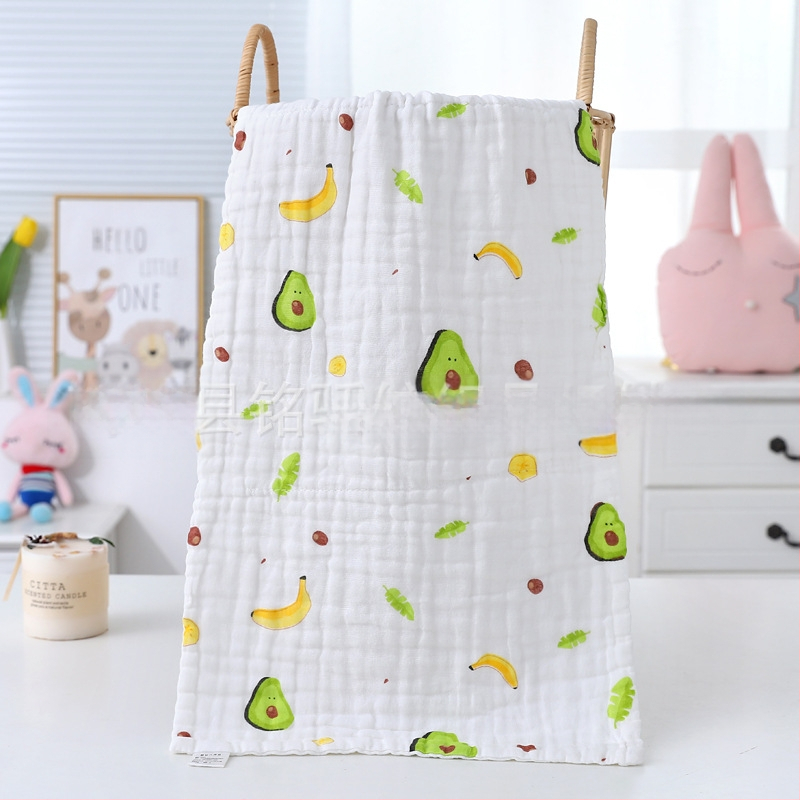 Gauze dvieļa vannai, 6 slāņi, 99% kokvilna, vienkārša diega, logotipa druka iespējama