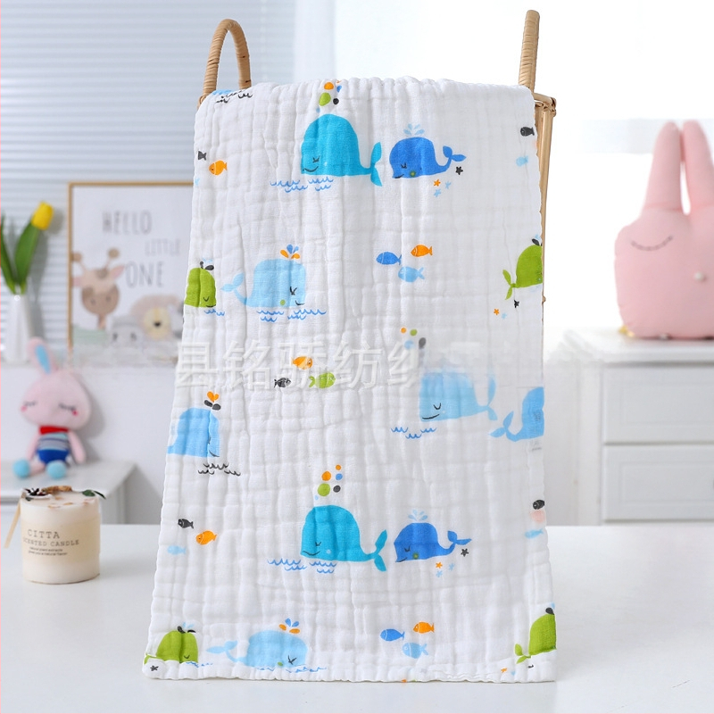 Gauze dvieļa vannai, 6 slāņi, 99% kokvilna, vienkārša diega, logotipa druka iespējama