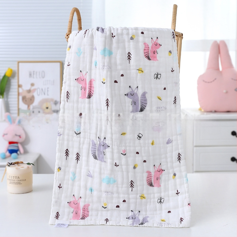 Gauze dvieļa vannai, 6 slāņi, 99% kokvilna, vienkārša diega, logotipa druka iespējama