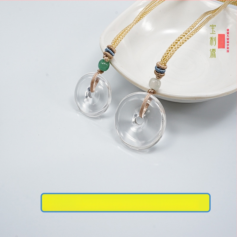 Kristalni privjesak, bez bočnih kamenja, stil nacionalnog trenda