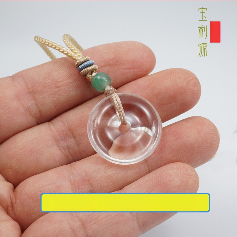 Kristalni privjesak, bez bočnih kamenja, stil nacionalnog trenda