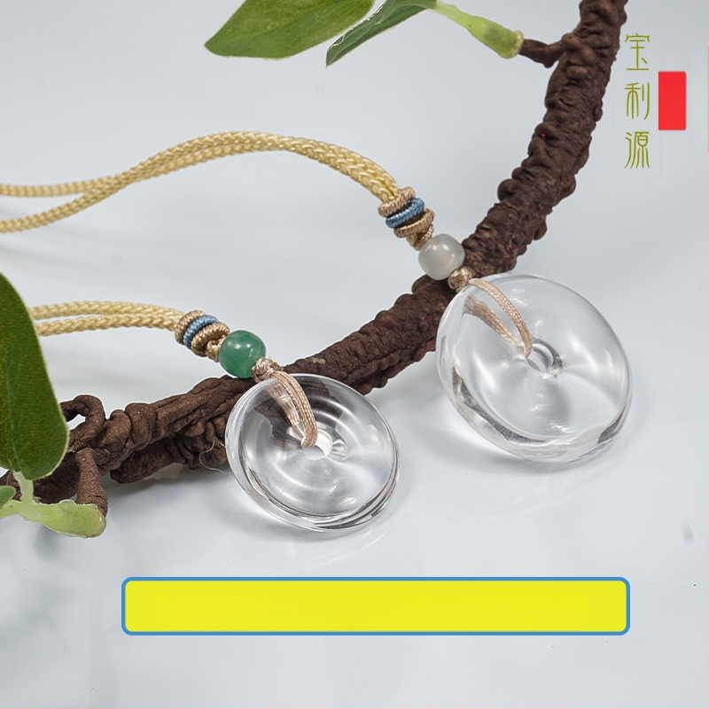 Kristalni privjesak, bez bočnih kamenja, stil nacionalnog trenda