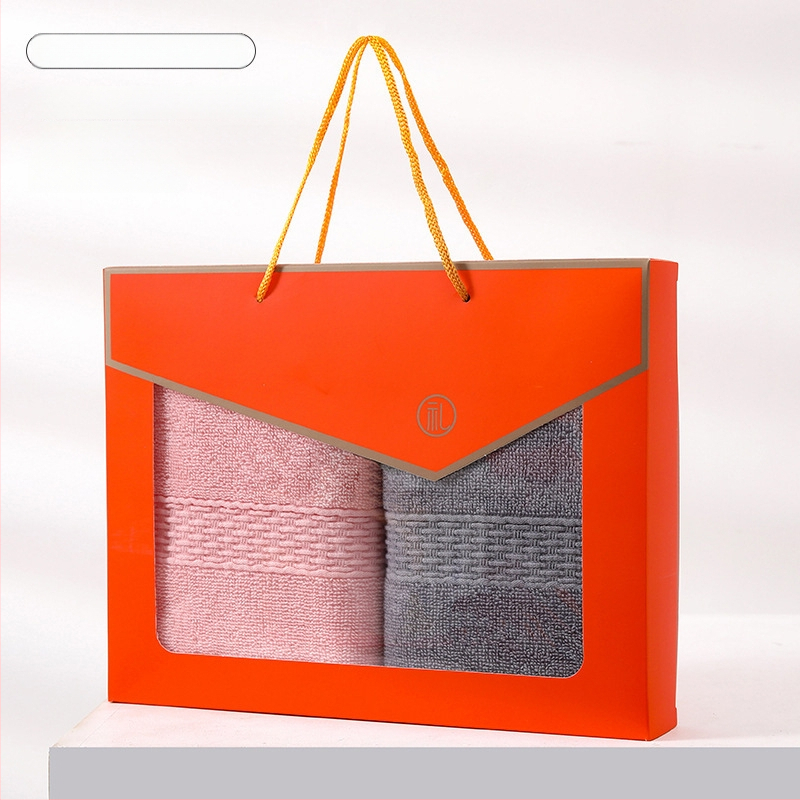 Set ručnika od 100% pamuka s logom za kućnu upotrebu — mekani i upijajući, twist tkanina, komplet ručnika za lice od 100% pamuka u kutiji za poklon, mogućnost prilagodbe logotipa