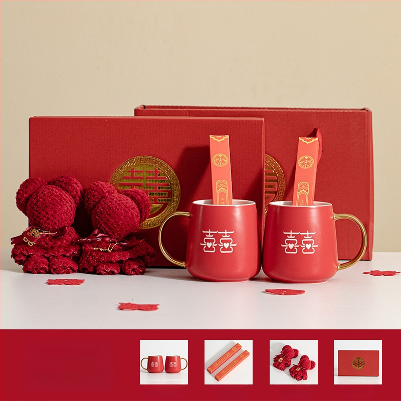 Porcelāna pāra mutes skalošanas krūzes kāzām – cilindriska, vienslāņa, izturīga augstām temperatūrām