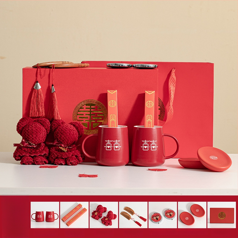 Porcelāna pāra mutes skalošanas krūzes kāzām – cilindriska, vienslāņa, izturīga augstām temperatūrām