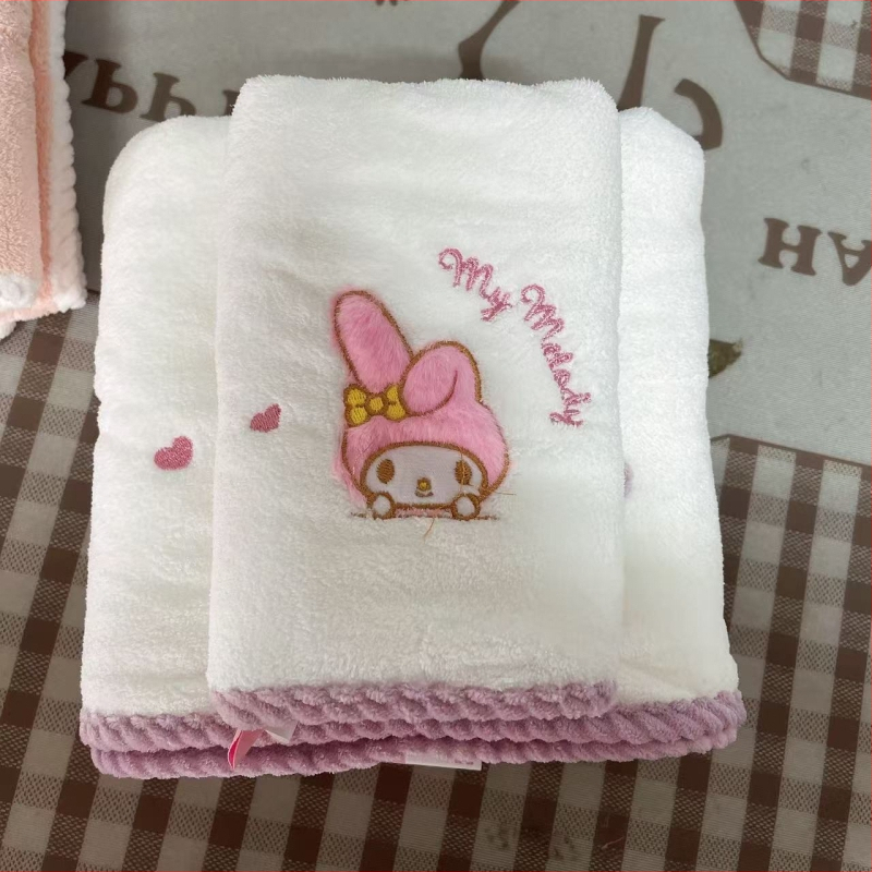 Soft tide Koral fleece fürdőlepedő készlet, hímzett, szegélyezett, sima szövés, 80 szál