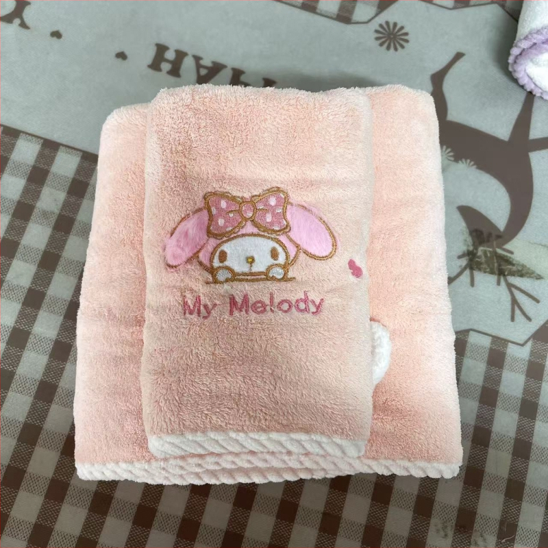 Soft tide Koral fleece fürdőlepedő készlet, hímzett, szegélyezett, sima szövés, 80 szál