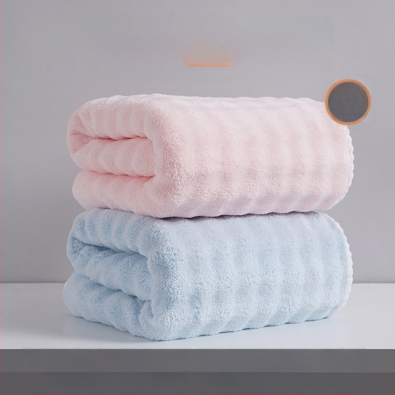 2 darabos mikroszálas fürdőlepedő, Jacquard 150D, gyorsan száradó, puha és vastag, fürdő- és strandtörölköző