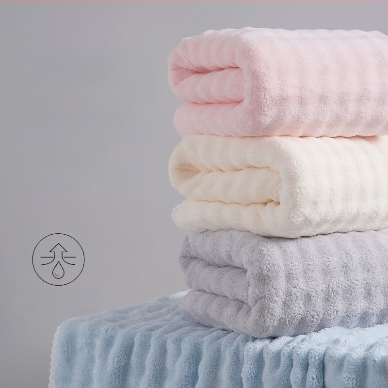 2 darabos mikroszálas fürdőlepedő, Jacquard 150D, gyorsan száradó, puha és vastag, fürdő- és strandtörölköző