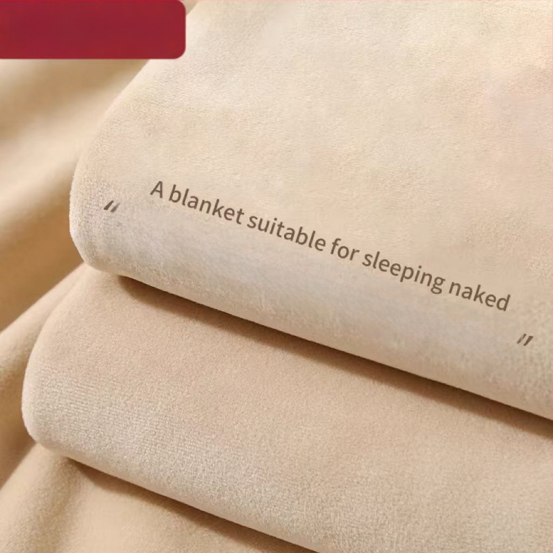 Pienas velūro pledas, Type A storintas, vieno tono raštas, 300–500 g, visoms sezonoms, šiuolaikiškas minimalistinis stilius