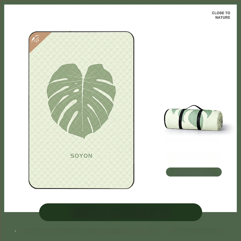 Vanjska debela kamping podloga – protuklizna i vodootporna, sklopiva; materijal: poliester vlakno; pogodno za 4–6 osoba