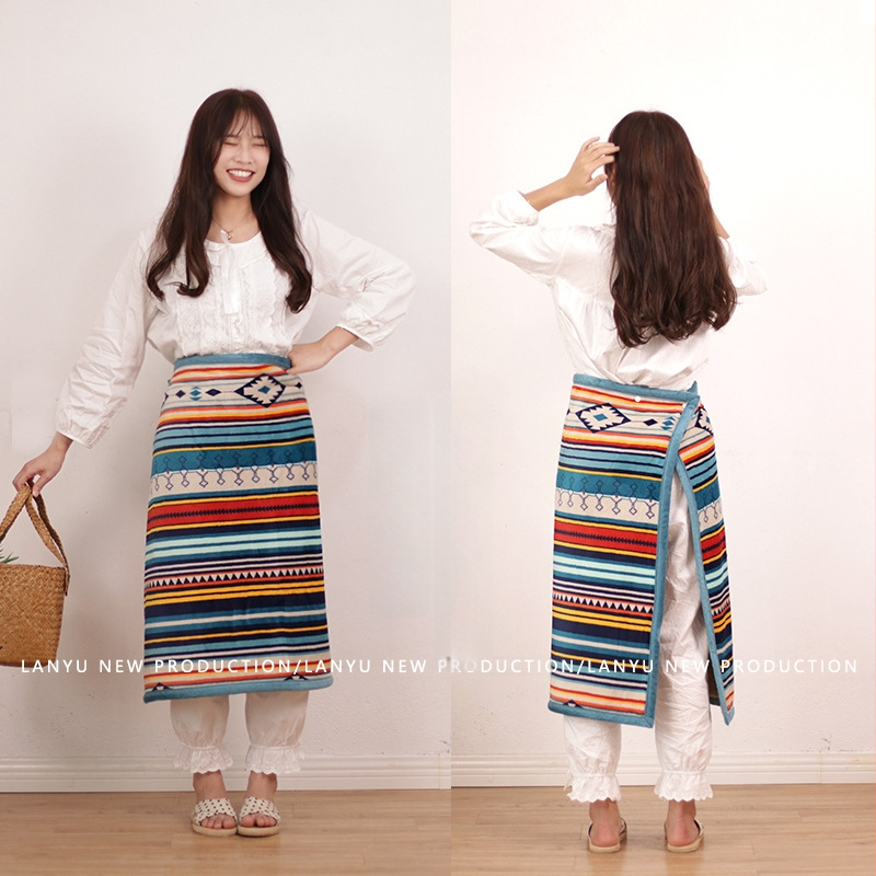 Koralinio fliso pledas, 100% poliesteris, 480 g/m², Žiema, Geometrinis raštas