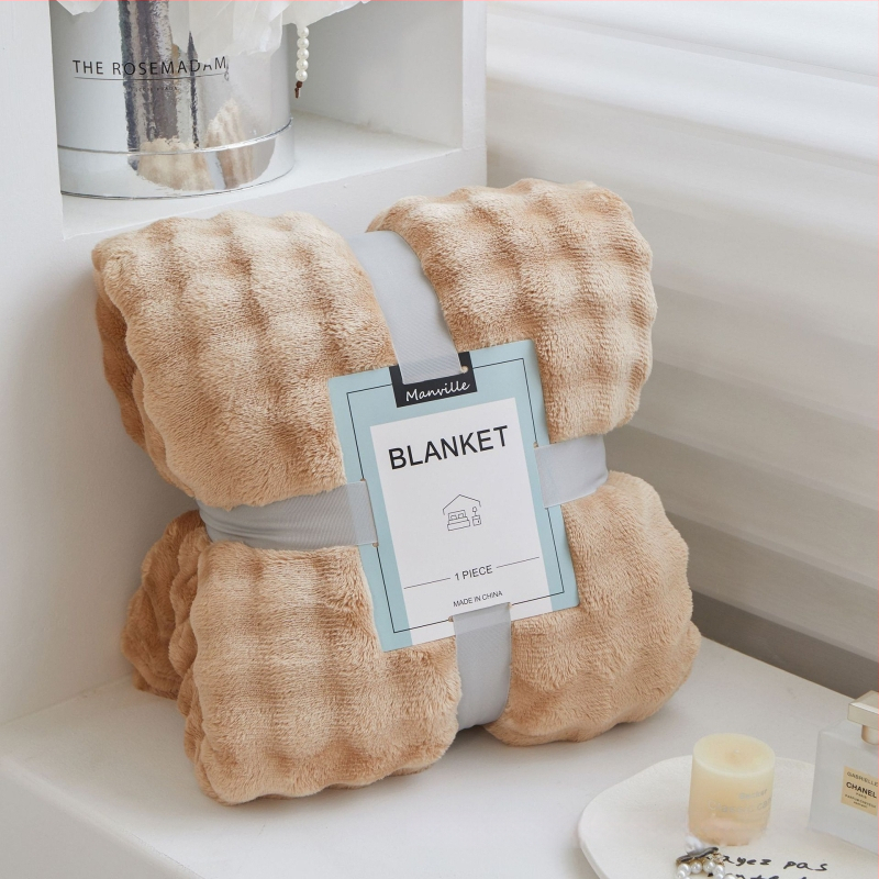 Koralinio veliūro antklodė, vieno sluoksnio, dviejų pusių, 100% poliesteris, svoris 300, pavasario–rudens naudojimui