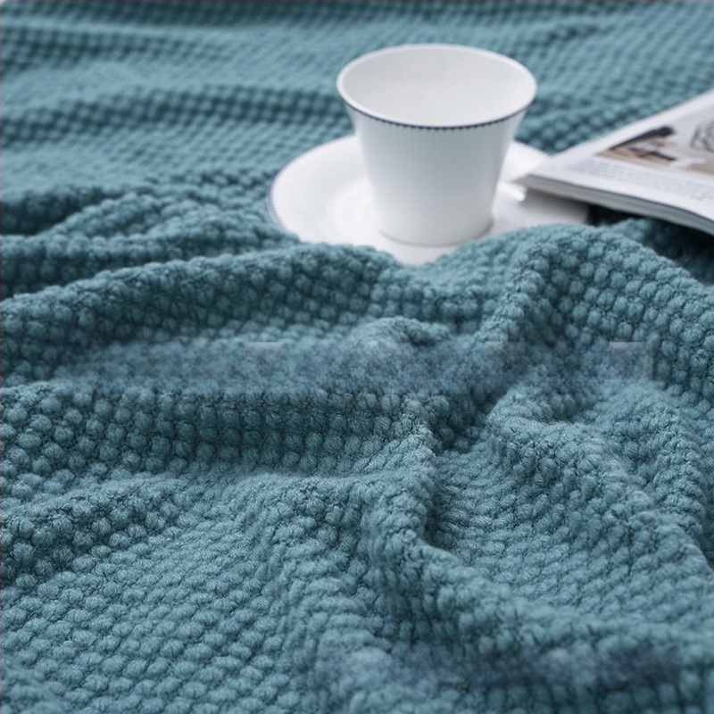 Šiaurietiškas minimalistinis burbulinis megztinis pledas - akrilas, 500–799 g, šiuolaikiškai paprastas stilius, pavasaris ir ruduo, pritaikomas