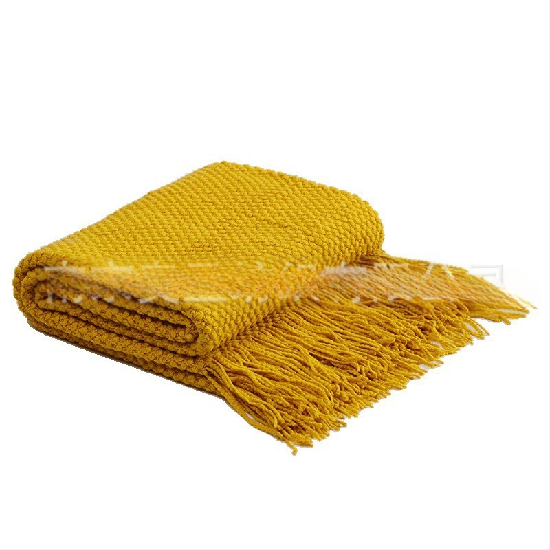 Šiaurietiškas minimalistinis burbulinis megztinis pledas - akrilas, 500–799 g, šiuolaikiškai paprastas stilius, pavasaris ir ruduo, pritaikomas