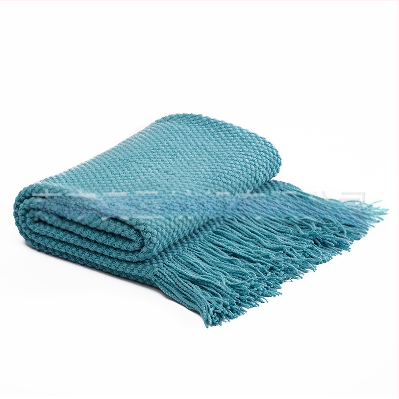 Šiaurietiškas minimalistinis burbulinis megztinis pledas - akrilas, 500–799 g, šiuolaikiškai paprastas stilius, pavasaris ir ruduo, pritaikomas