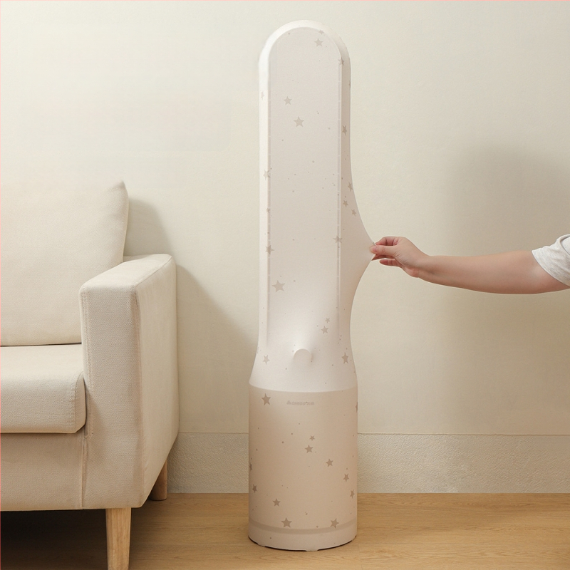 Univerzális porvédő borítás toronyventilátorhoz — rugalmas Milk Silk szövet, poliészter-pamut, porvédő hálós védő