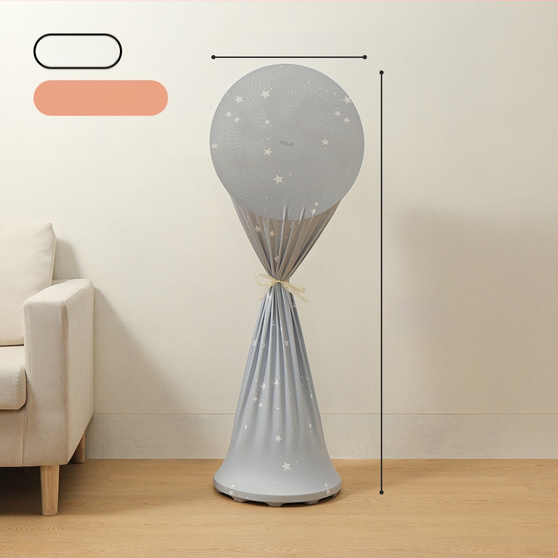 Univerzális porvédő borítás toronyventilátorhoz — rugalmas Milk Silk szövet, poliészter-pamut, porvédő hálós védő