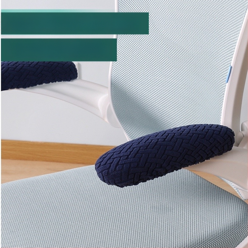 Kancelārijas krēsla roku balsta pārvalks, poliesters, ģeometrisks raksts, pretslīdēšana, nodilumizturīgs, putekļu aizsardzība