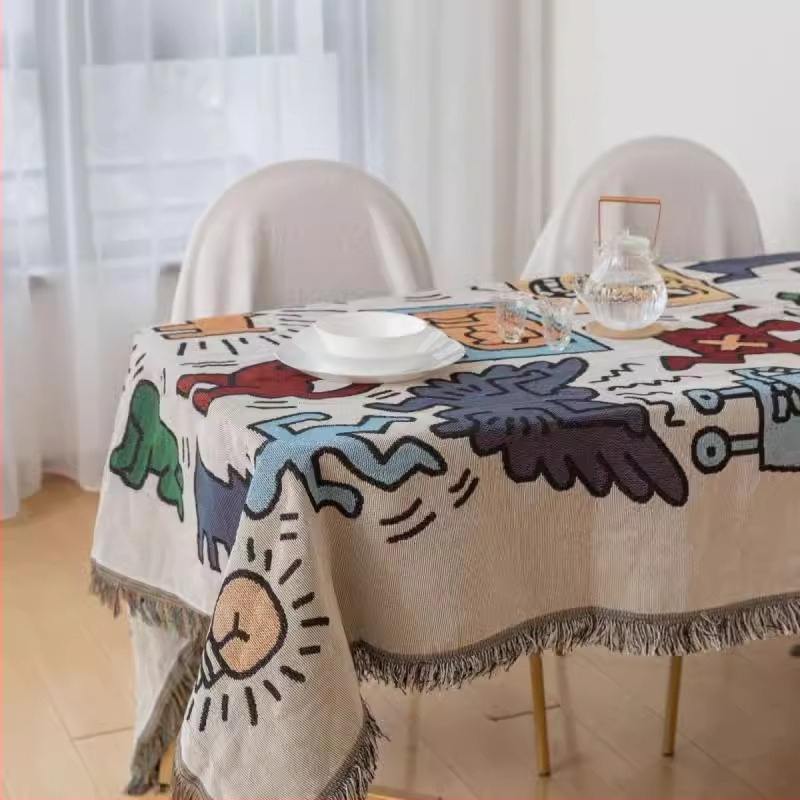 Youzhuo pamut kanapévédő háromüléseshez, absztrakt minta, modern minimalist stílus