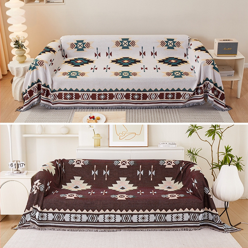 Youzhuo pamut kanapévédő háromüléseshez, absztrakt minta, modern minimalist stílus