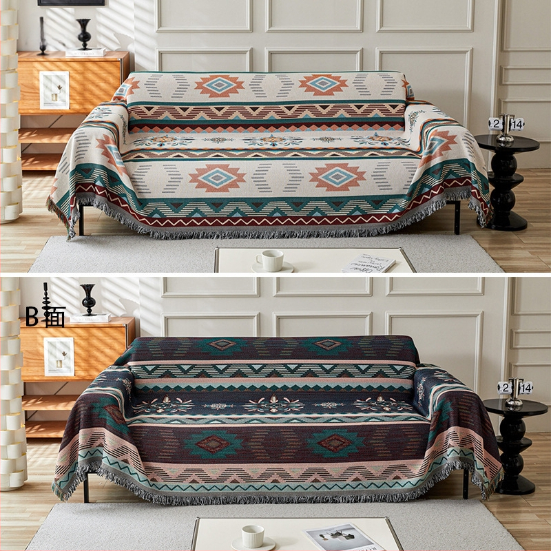 Youzhuo pamut kanapévédő háromüléseshez, absztrakt minta, modern minimalist stílus