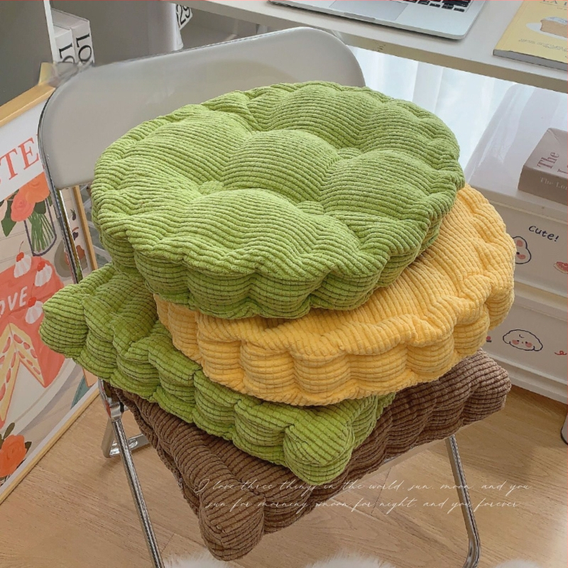 Diák ülőpárna, pamut, minimalist stílus, doily-formájú párna, hosszú ülés utáni fájdalom elleni kényelem, rácsmintás