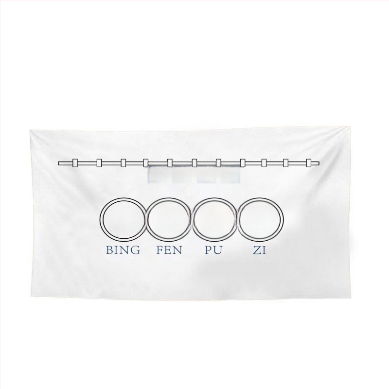 Prekybos stendo dekoratyvinis gobelenas — pripildyta medvilnė, 90% medvilnė, netkota medžiaga