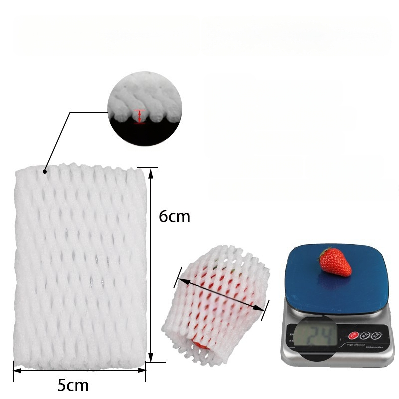 Vaisių tinklinė apsauga iš EPE perlų vatos, kvėpuojanti, storinta apsauga šviežiam vaisiams ir daržovėms