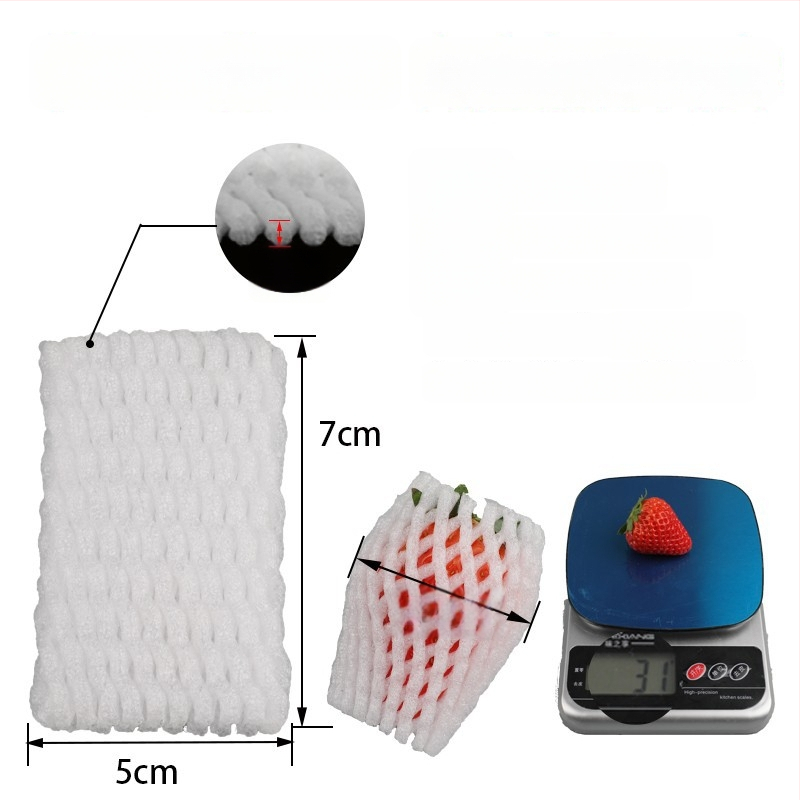 Vaisių tinklinė apsauga iš EPE perlų vatos, kvėpuojanti, storinta apsauga šviežiam vaisiams ir daržovėms