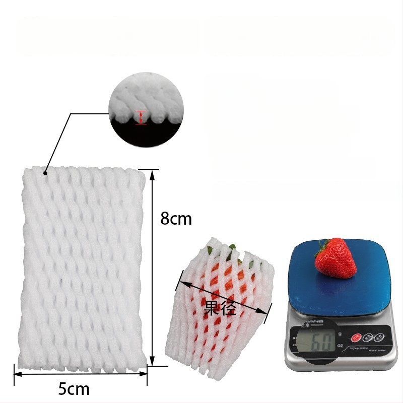 Vaisių tinklinė apsauga iš EPE perlų vatos, kvėpuojanti, storinta apsauga šviežiam vaisiams ir daržovėms