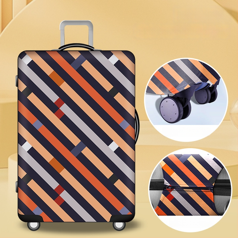 Rain Village калъф за багаж, геометричен принт, унисекс, памучен плат, подплата от еластичен памук, устойчив на износване (20–35 л, памук, устойчив на износване)