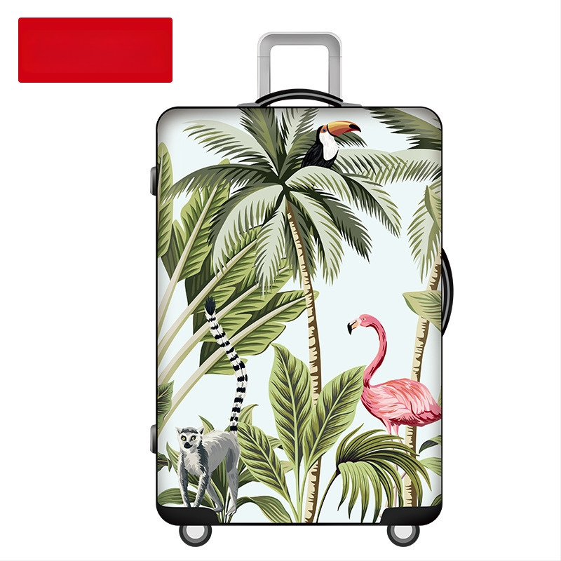 Rain Village калъф за багаж, геометричен принт, унисекс, памучен плат, подплата от еластичен памук, устойчив на износване (20–35 л, памук, устойчив на износване)