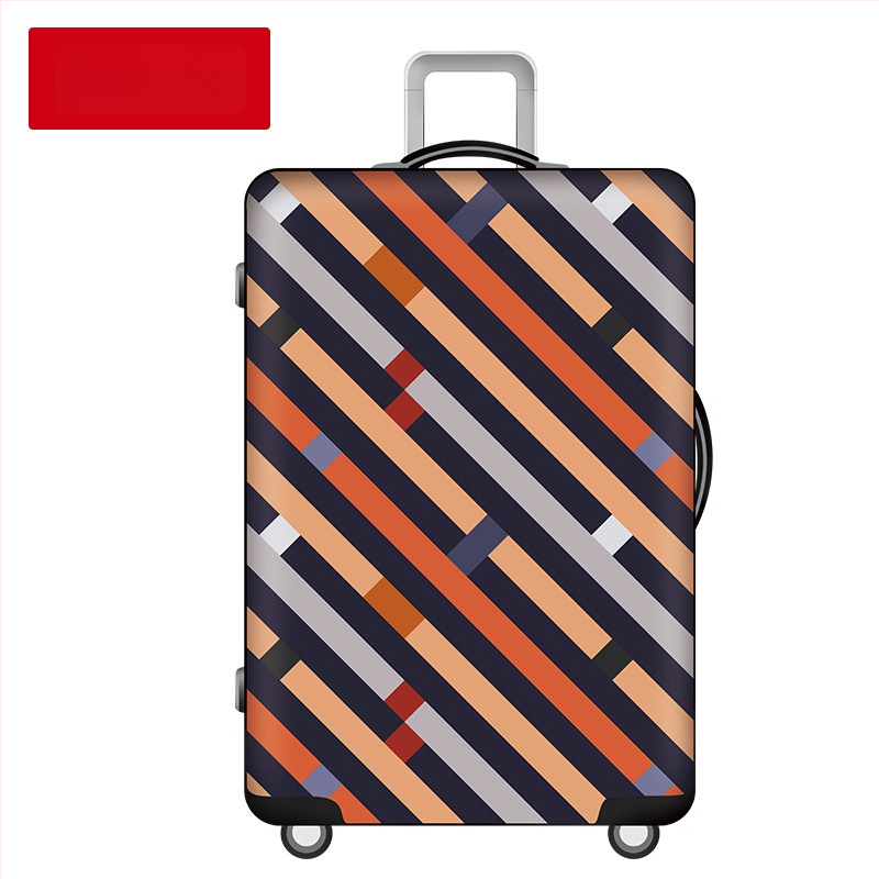 Rain Village калъф за багаж, геометричен принт, унисекс, памучен плат, подплата от еластичен памук, устойчив на износване (20–35 л, памук, устойчив на износване)